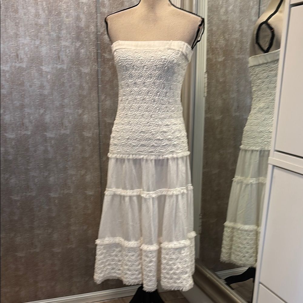 Alexis White Strapless Dress